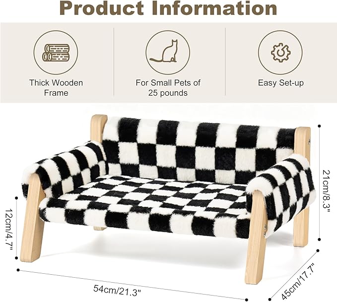 FAMIDGE Elevated Cat Couch Bed for Indoor Cats - Image 2