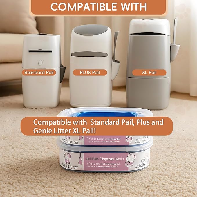 2 Pack 28FT Cat Litter Refill Cartridge, Compatible - Image 3