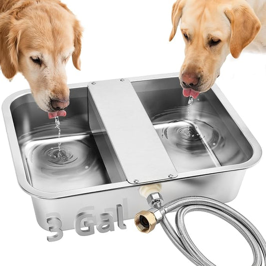 YUEPET 3 Gallon Auto Dog Water Bowl Dispenser Outside Automatic Water Dispenser by YUEPET