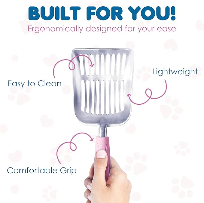 SunGrow Large Cat Litter Scoop, Life Transforming Cat Scooper, Saves Clear - Image 4