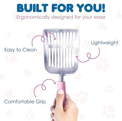 SunGrow Large Cat Litter Scoop, Life Transforming Cat Scooper, Saves Clear - Image 4