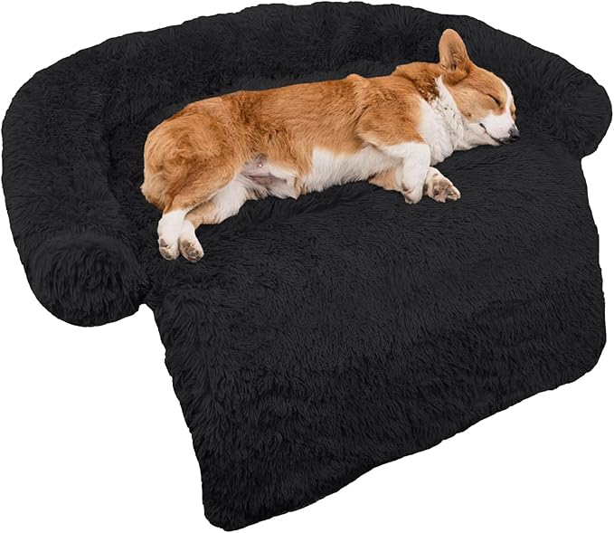 GGIB Calming Dog Bed Fluffy Plush Dog Mat by GGIB