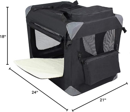EliteField 3-Door Folding Soft Dog Crate - Image 5