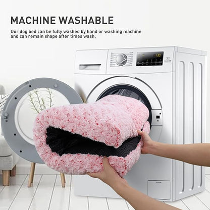 KSIIA Washable Dog Bed Deluxe Plush Dog Crate Beds Comfy Kennel Pad Anti-Slip - Image 5