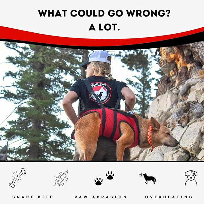 Fido Pro Panza Harness V2 with Deployable Emergency Dog Rescue Sling - Image 7