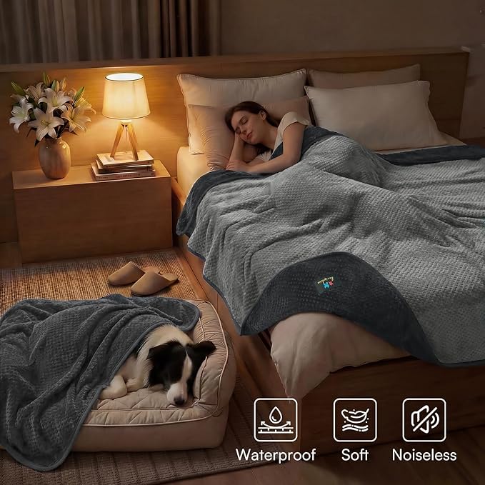 Luciphia Waterproof Blanket for Small Dog Cat Puppy Ultra-Soft & Calming Pet - Image 3