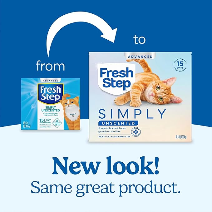 Fresh Step Advanced Simply Unscented Multi Cat Clumping Cat Litter, Low Dust - Image 2