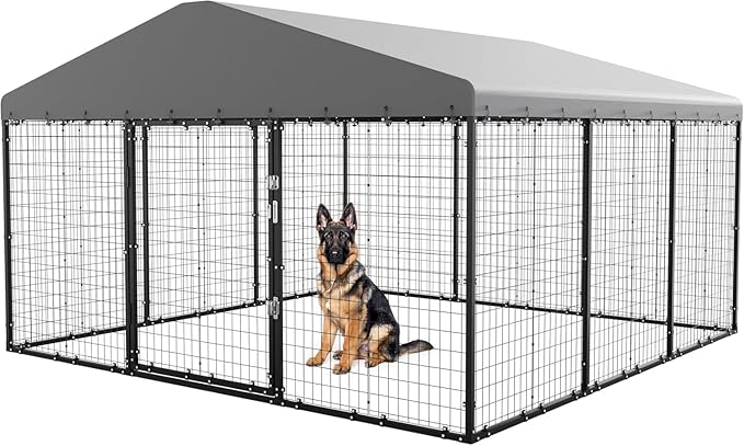 10x10x6 FT Large Outdoor Dog Kennel - Image 8