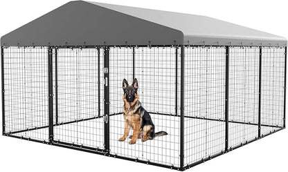 10x10x6 FT Large Outdoor Dog Kennel - Image 8