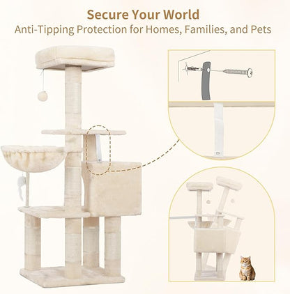 Heybly Cat Tree with Toy, Cat Tower condo - Image 6