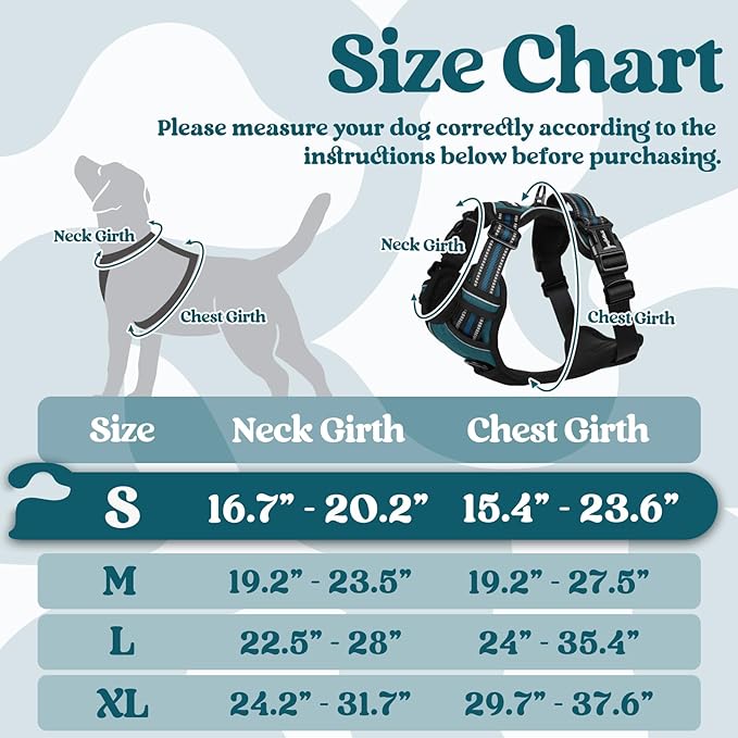 rabbitgoo Dog Harness Small Sized, No Pull Easy On & Off - Image 2