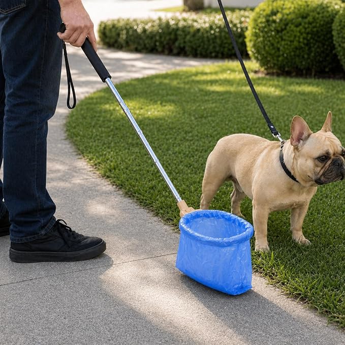 Pooper Scooper for Dogs, Hands-Free Pet Waste Pickup Tool, Foldable 8 Inch - Image 2