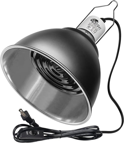 Large Caliber Reptile Lamp Cover Dome Supports Up to 250W, Diameter 7.0 Inch by BOEESPATDirect