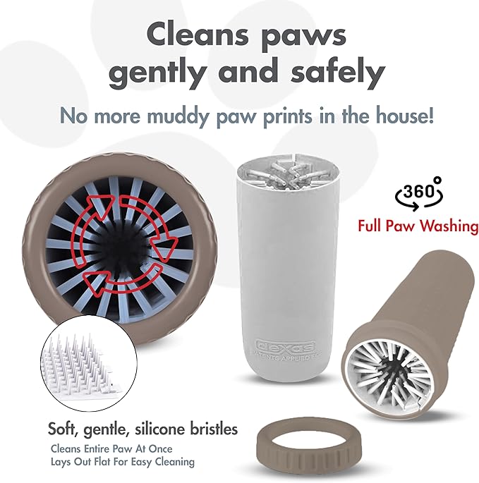 Dexas MudBuster Large Dog Paw Cleaner, Fits 2.5"-3.5" Wide Paws, Gentle - Image 2