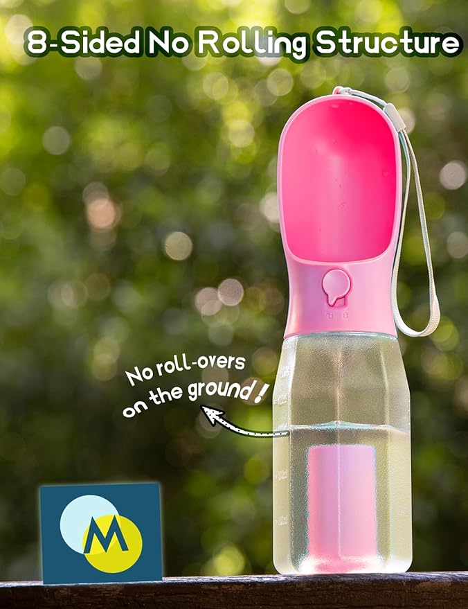 Portable Water Bottle for Small Dogs, 3 in 1 Animal Pet Travel Bowl Dispenser - Image 5