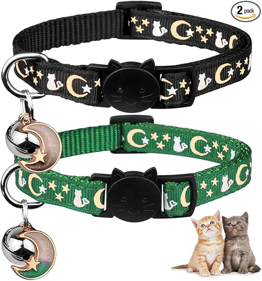 Baeuppit 2PCS Breakaway Cat Collars by Baeuppit