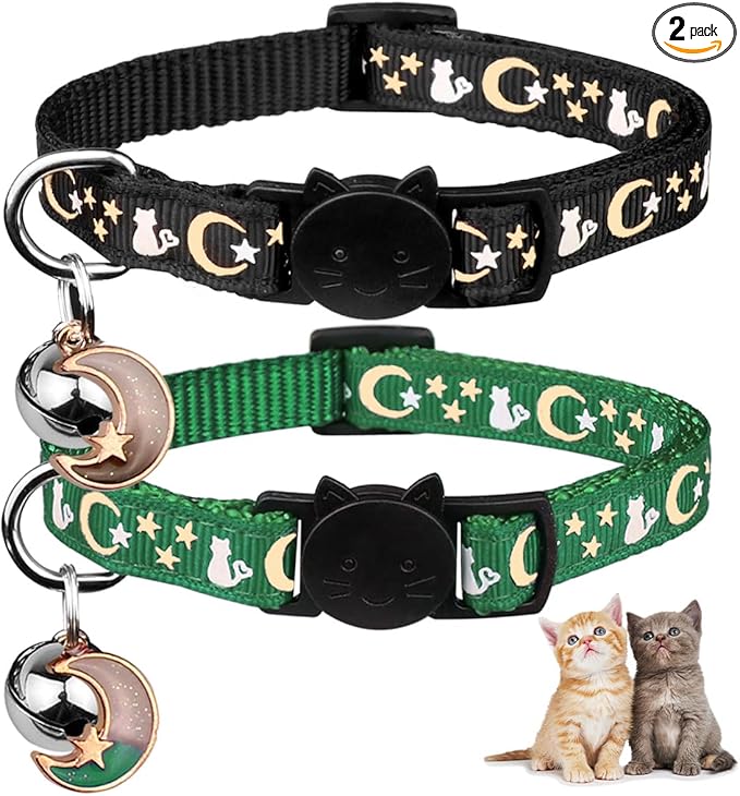 Baeuppit 2PCS Breakaway Cat Collars by Baeuppit