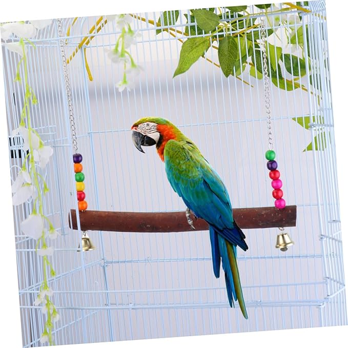 Happyyami Large Bird Wooden Swing Hanging Bridge - Image 6