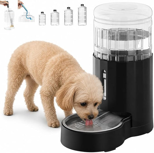 CZPET Dog Water Bowl Dispenser 4L, Wider Mouth & Upgraded Brush by CZPET
