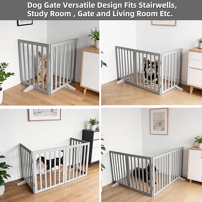 Dog Gate Indoor, Freestanding Dog Fence - Image 4