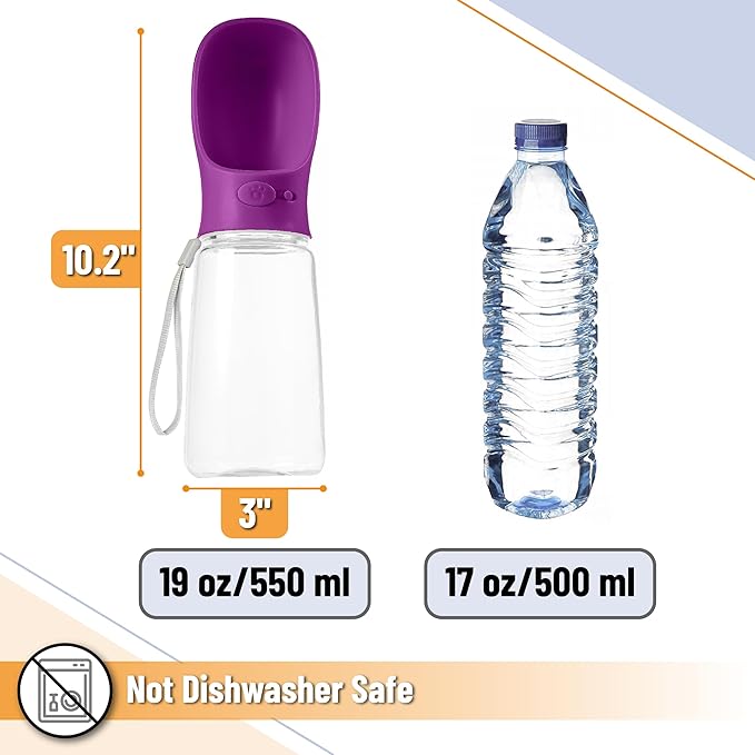 Mr. Pen- Portable Dog Water Bottle, 19 oz, Leak Proof Puppy Water Dispenser - Image 3