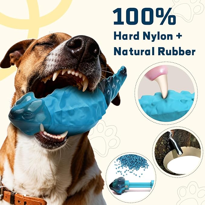 Dog Chew Toys for Aggressive Chewers, Indestructible Lizard Shape Tough Dog Toy - Image 3