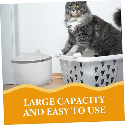 POPETPOP 1set Enclosed Cat Litter Disposal Bin Odor-Sealing Lid Large Capacity - Image 8