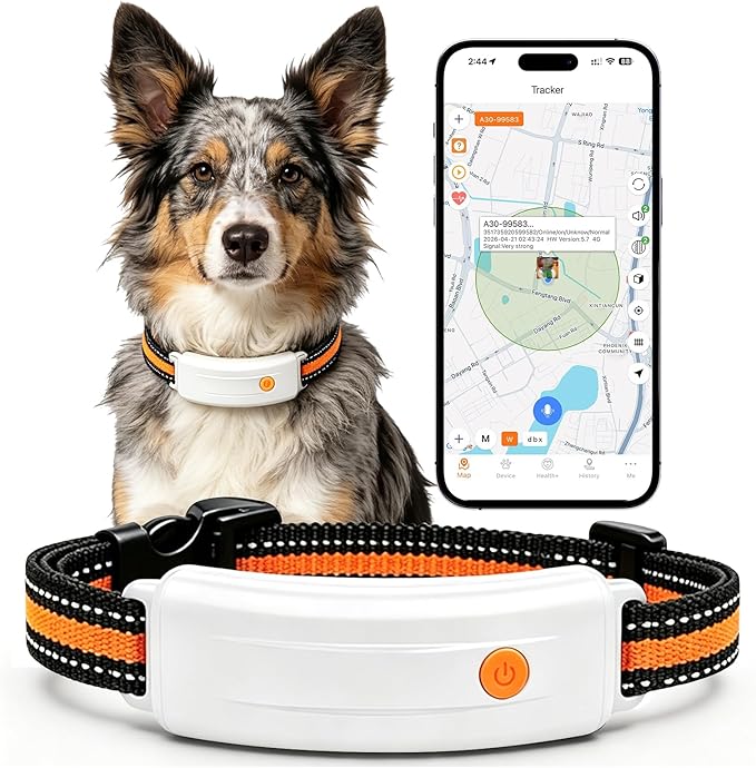 Wireless Dog Fence System, 4G LTE GPS Dog Collar by Yumecamp