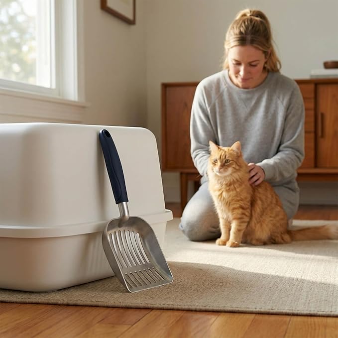 Cat Litter Scoop, Kitty Metal Scooper, Aluminum Alloy Sifter, Kitten Pooper - Image 5