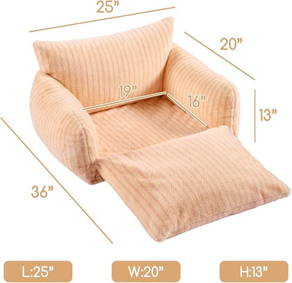 Hollypet Cat Bed Fluffy Plush Multifunctional Double-Layer Machine Washable - Image 3