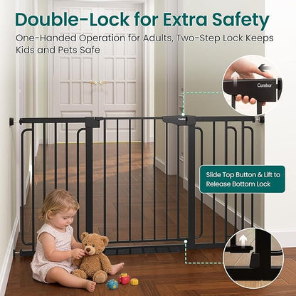 Cumbor 30.4-56.8" Extra Wide Baby Gate - Image 4