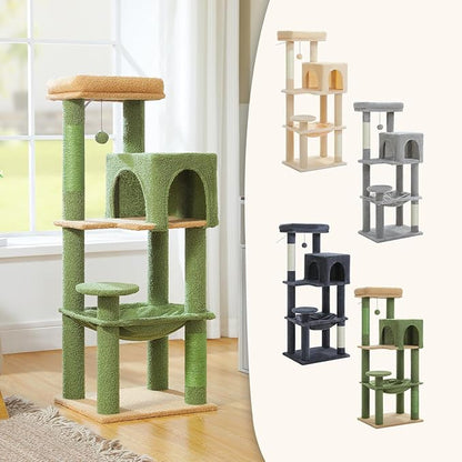 MUTTROS Cactus Cat Tree for Indoor Cats, 44.5" Multi-Level Cat Tower - Image 7