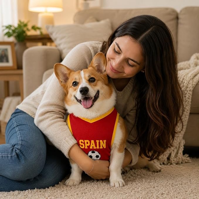 V-DECORPARKS Dog Jersey Custom Name Number, Pets Soccer Jersey - Image 2