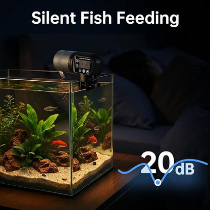 AQQA Automatic Fish Feeder for Aquarium, 200ML Large Capacity Fish Food - Image 5