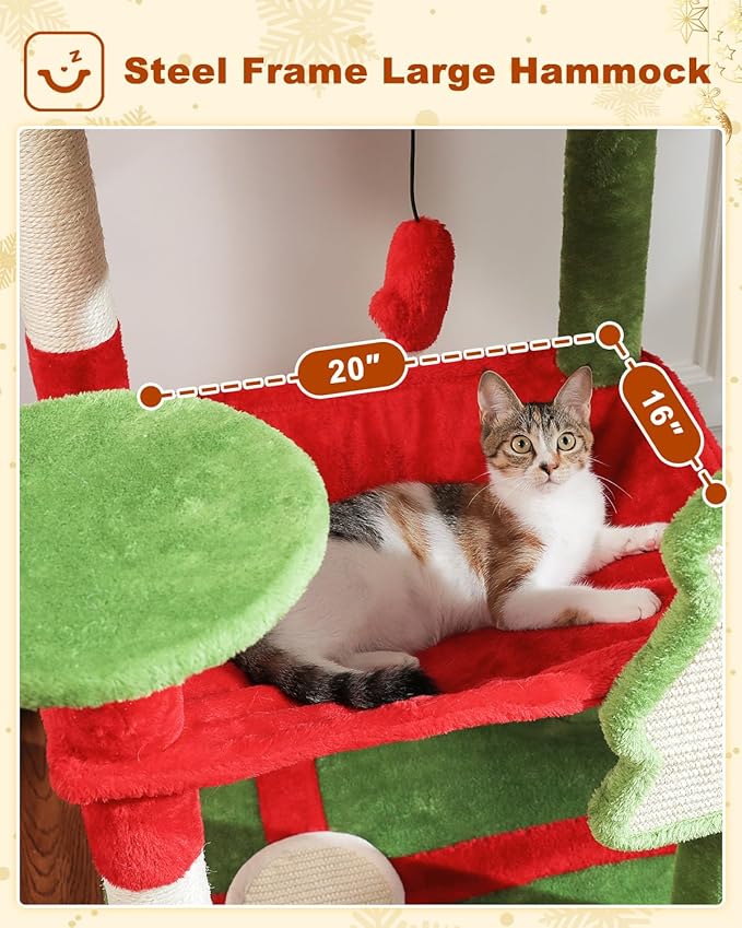 MUTTROS Cat Christmas Tree for Indoor Cats – 56.3“ Cat Proof Christmas Tree - Image 3