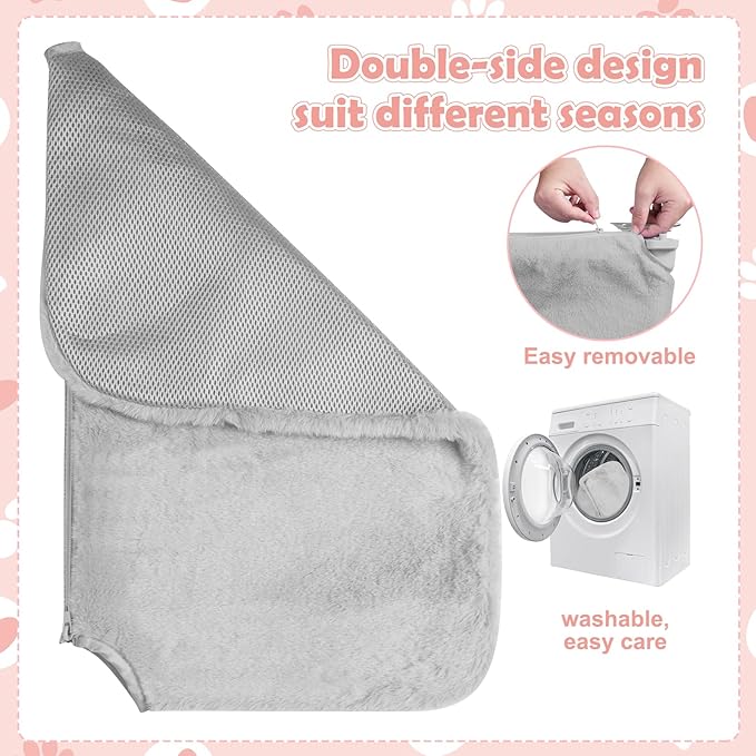 2 Pack Cat Window Perch, Cat Window Hammock Cordless Foldable Window Bed - Image 4