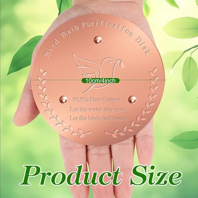 2 Pack Bird Bath Copper Disk – 1mm Thick 99.9% Pure Copper Disk, 100mm Diameter - Image 7