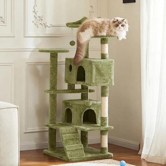 DUMOS 54 Inch Cat Tree Tower, Indoor Multi-Level Pet House by DumosLifestyle
