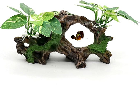 relaqcc Fish Tank Decorations Artifical Driftwood Cave Aquarium Decor Ornaments by relaqcc