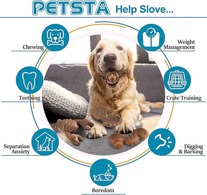 PETSTA Dog Chew Toys for Aggressive Chewers, Durable Dog Toys for Large Dogs - Image 8