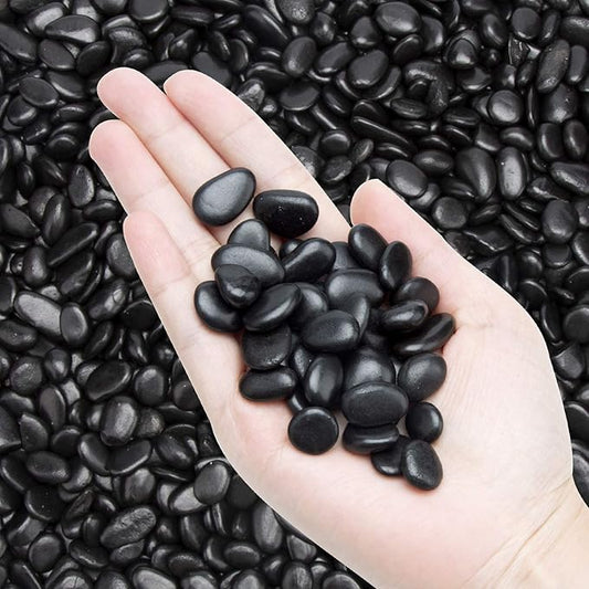 Black Small Pebbles by OUPENG