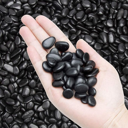Black Small Decorative Pebbles by OUPENG