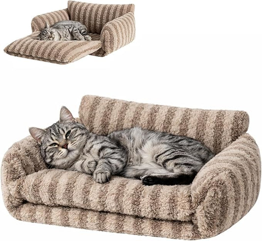 Hollypet Cat Bed Fluffy Plush Multifunctional Double-Layer Machine Washable by Hollypet
