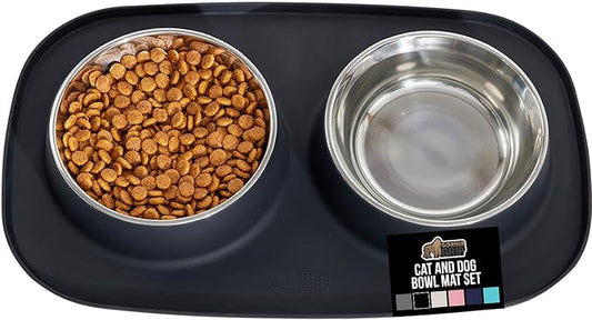 GORILLA GRIP Feeding Mat Set, Patent Pending 100% Waterproof BPA Free Silicone by Unknown