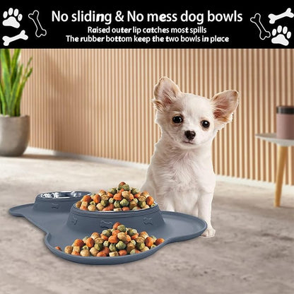 AsFrost Dog Food Bowls Stainless Steel Dog Food and Water Bowl Set, Dog Dishes - Image 5