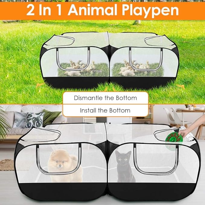 Lukovee Small Animals Playpen, Chicken Pen - Image 5