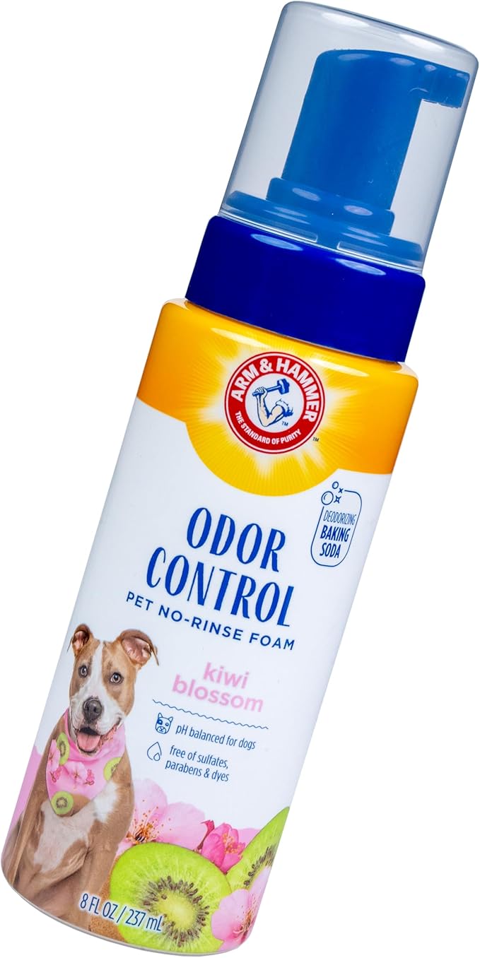 Arm & Hammer for Pets Odor Control No-Rinse Foam Dogs Kiwi Blossom Waterless - Image 4