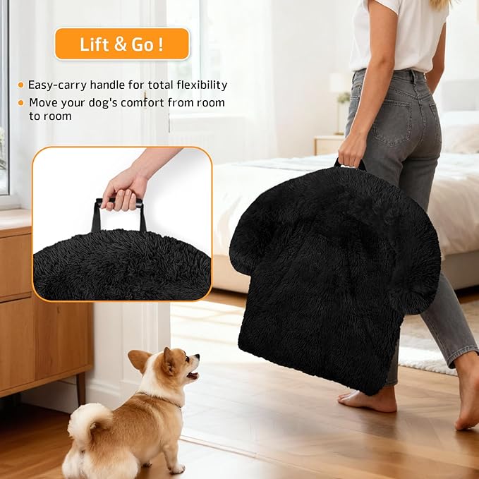 GGIB Calming Dog Bed Fluffy Plush Dog Mat - Image 3