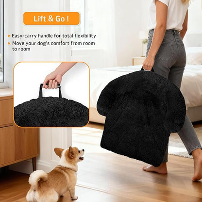 GGIB Calming Dog Bed Fluffy Plush Dog Mat - Image 3