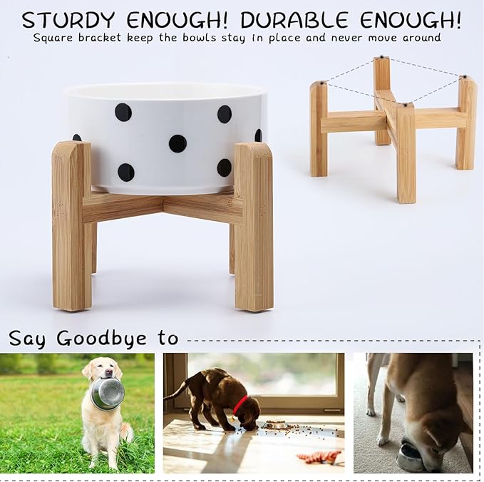 Petygooing 28 OZ Elevated/Raised Ceramic Dog Bowl - Image 4